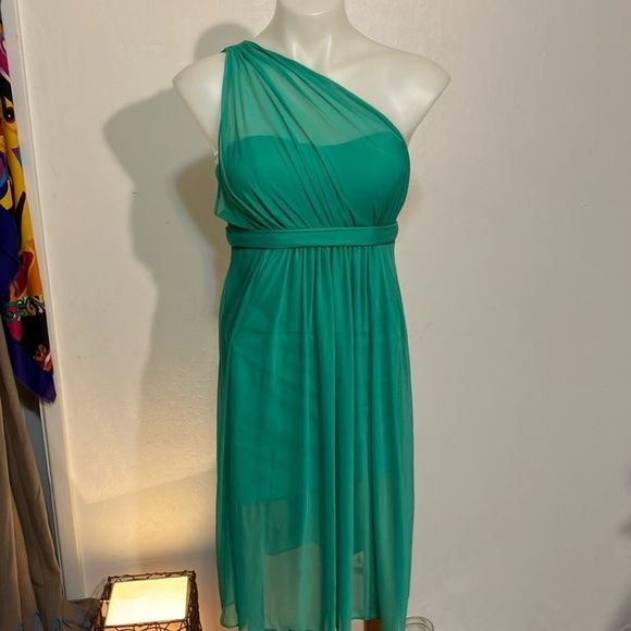 David’s Bridal NWT yoga style formal prom dress size 2 - Picture 1 of 14